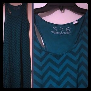 Chevron maxi dress